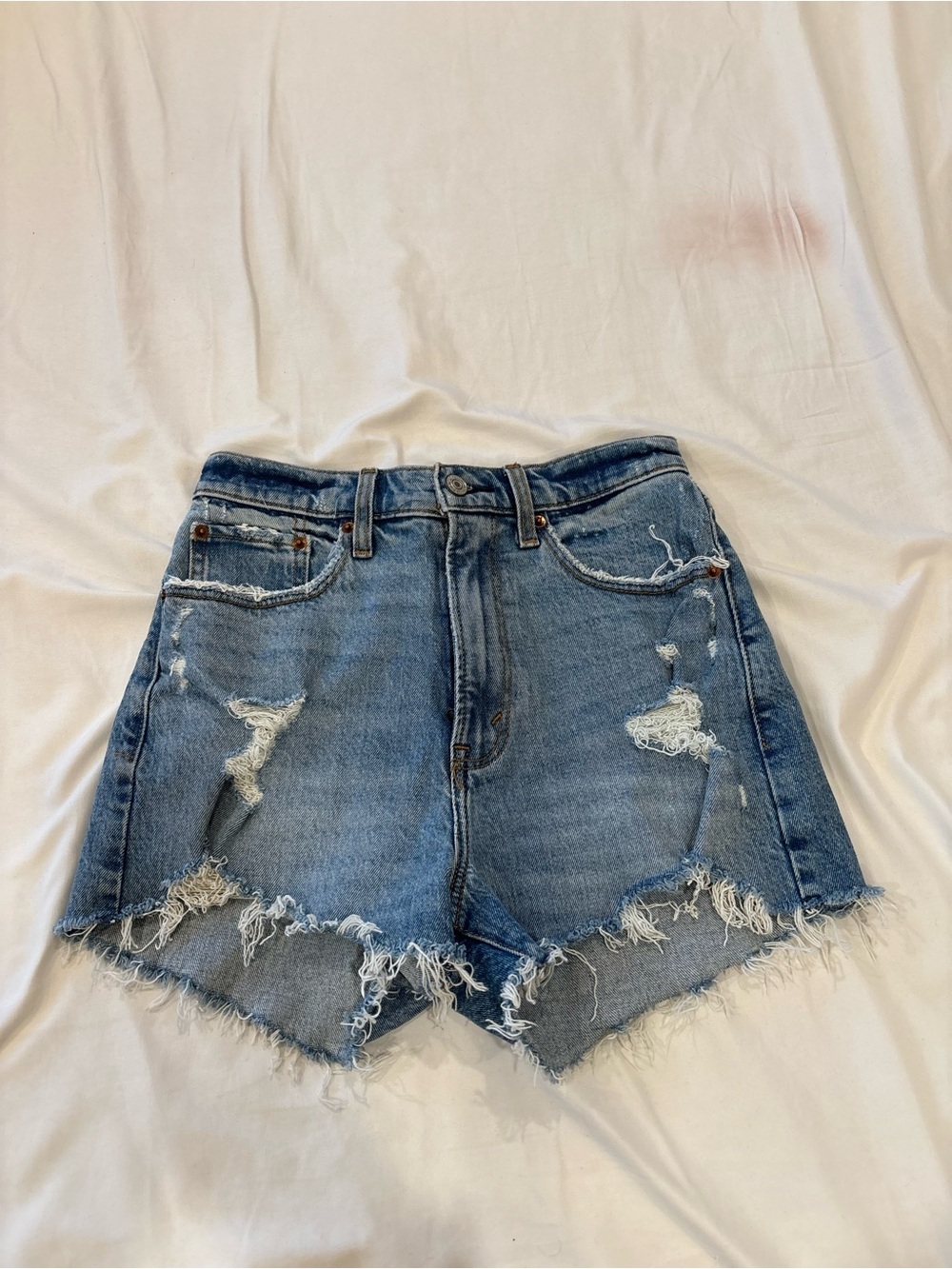 Abercrombie Women's Denim Shorts - Blue